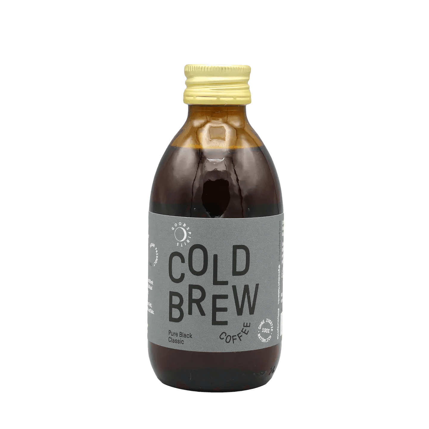 Cold Brew Coffee Pure Black Classic | GOOD Spirits | bio, vegan | 200 ml